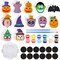 12 Sets Halloween Paint Your Own Figurines Pumpkins Ghost Ready to Paint Ceramic Painting Kit Unpainted